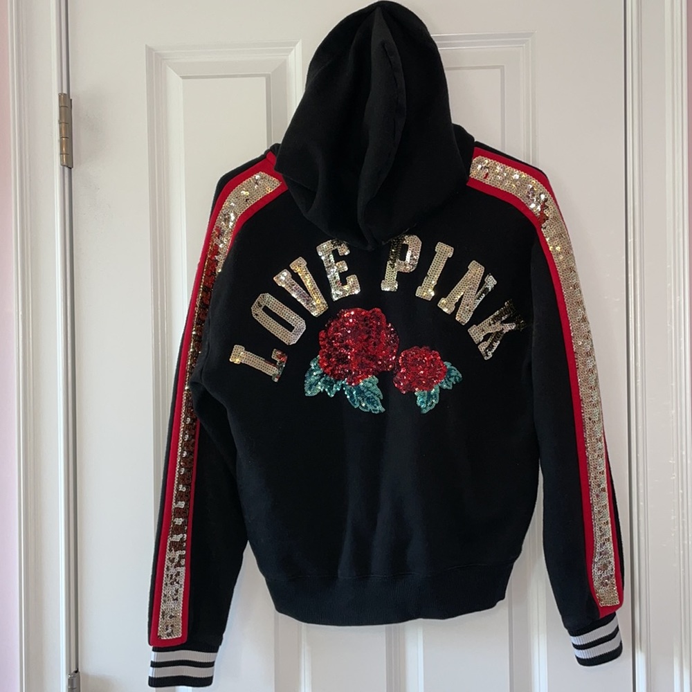 VS PINK Rose Bling Hoodie - XS - Picture 2 of 5